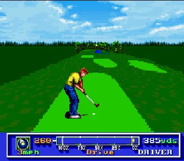 PGA Tour Golf (USA) (Rev 1) screen shot game playing